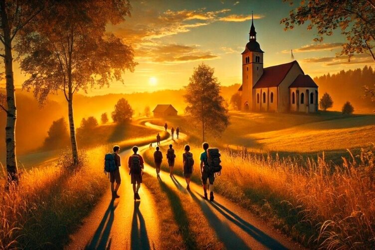 Gemeinsam unterwegs, Abendwallfahrt zum Kloster Fahr