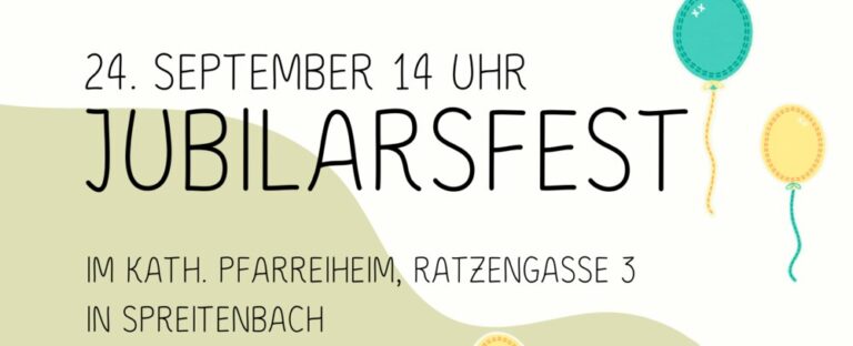 Jubilarsfest am 24. September