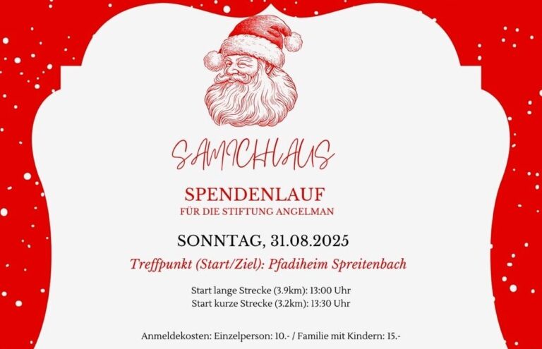 Der Samichlaus läuft für einen guten Zweck