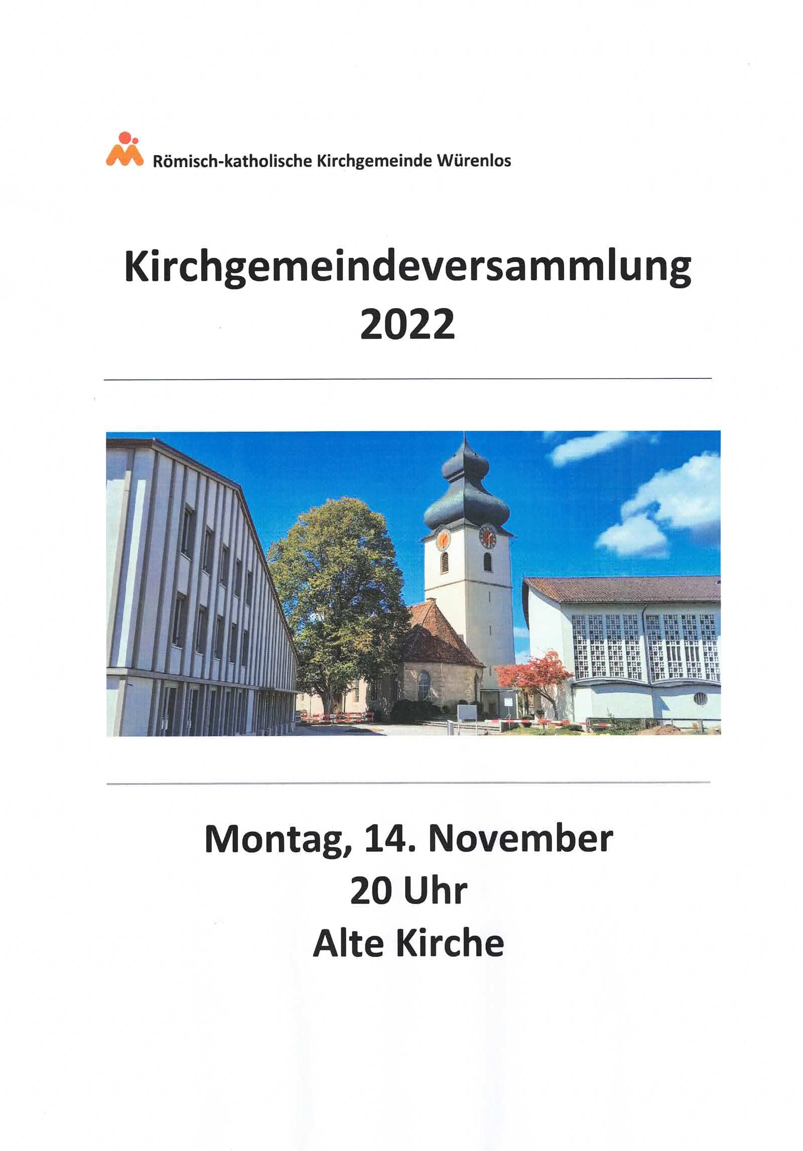 Kirchgemeindeversammlung 2020